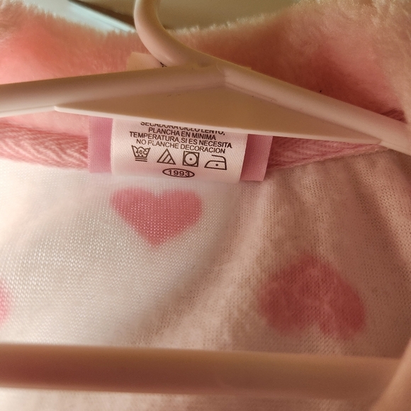 Young Hearts vintage 1993 baby pink faux fur lined hearts jacket - Picture 9 of 9